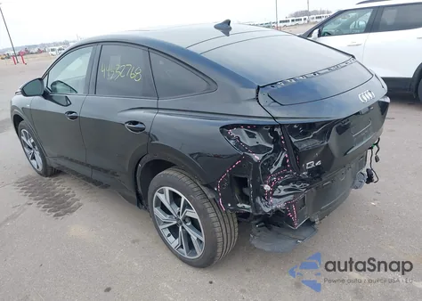 2024 Audi Q4 Sportback E-Tron Premium Plus 55 Quattro из США, поврежденный, VIN WA13UBFZ2RP078264